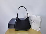 Prada Leather Shoulder Bag Black 26x17x4.5cm - 6