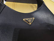 Prada Leather Shoulder Bag Black 26x17x4.5cm - 2