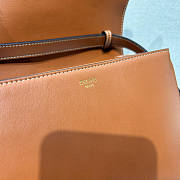 Celine Medium Tabou In Smooth Calfskin Tan 22x16x7cm - 3