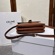 Celine Medium Tabou In Smooth Calfskin Tan 22x16x7cm - 4