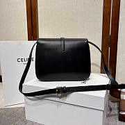 Celine Medium Tabou In Smooth Calfskin Black 22x16x7cm - 6