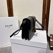 Celine Medium Tabou In Smooth Calfskin Black 22x16x7cm - 5
