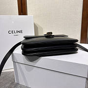 Celine Medium Tabou In Smooth Calfskin Black 22x16x7cm - 4