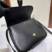 Celine Medium Tabou In Smooth Calfskin Black 22x16x7cm - 3