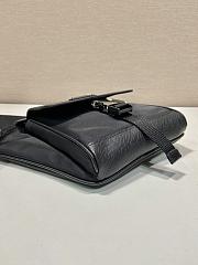Prada Re-Nylon and Saffiano Leather Black 16x20x2.5cm - 4