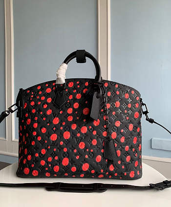 Louis Vuitton LV X YK Lock It Black and Red 46 x 28 x 16 cm