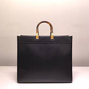 Fendi Sunshine Large Black Leather Shopper 40.5x21.5x35cm - 5