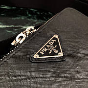Prada Brique Bag Black Saffiano Leather 19x12.5x5.5cm - 2