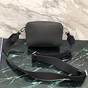 Prada Brique Bag Black Saffiano Leather 19x12.5x5.5cm - 5