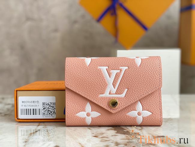Louis Vuitton LV Victorine Wallet Pink 12x9.5x1.5cm - 1