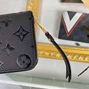Louis Vuitton LV Zippy Coin Purse Black 02 11x8.5x2cm - 3
