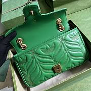 Adidas x Gucci GG Marmont Small Shoulder Bag Green 26x15x7cm - 5