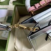 Gucci Diana Small Tote Bag Silver 27x24x11cm - 6