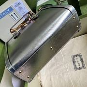 Gucci Diana Small Tote Bag Silver 27x24x11cm - 5
