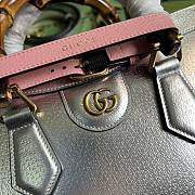 Gucci Diana Small Tote Bag Silver 27x24x11cm - 2