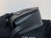 Celine Folco Cuir Triomphe Smooth Calfskin Black 18.5x15x7cm - 6