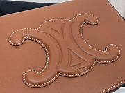 Celine Folco Cuir Triomphe Smooth Calfskin Tan 18.5x15x7cm - 6