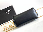 Celine Clutch On Chain Cuir Triomphe Smooth Black 16x11x8cm - 6