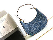 Celine Ava Bag In Denim Blue 23x13.5x6cm - 1