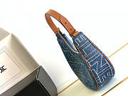 Celine Ava Bag In Denim Blue 23x13.5x6cm - 2