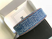 Celine Ava Bag In Denim Blue 23x13.5x6cm - 3