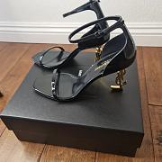 YSL Opyum Heels Patent Leather Black Heel 10cm - 5