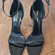 YSL Opyum Heels Patent Leather Black Heel 10cm - 3