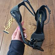 YSL Opyum Heels Patent Leather Black Heel 10cm - 2