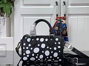 Louis Vuitton Nano Speedy LV x YK Black White 16x10x7.5cm - 1