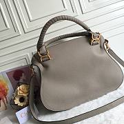 Chloe Marcie Double Carry Bag Gray 36x12x28cm - 4