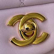 Chanel Flap Bag Lambskin Light Pink Gold 23cm - 3