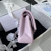 Chanel Flap Bag Lambskin Light Pink Silver 23cm - 6