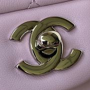 Chanel Flap Bag Lambskin Light Pink Silver 23cm - 3