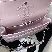 Chanel Flap Bag Lambskin Light Pink Silver 23cm - 2