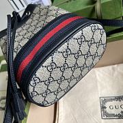 Gucci Ophidia GG Mini Bucket Bag Blue 15x18x9.5cm - 3