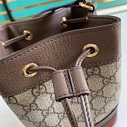 Gucci Ophidia GG Mini Bucket Bag Brown 15x18x9.5cm - 2