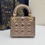 Dior Lady Mini Lambskin Gold 17cm - 5