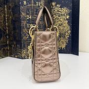 Dior Lady Mini Lambskin Gold 17cm - 3