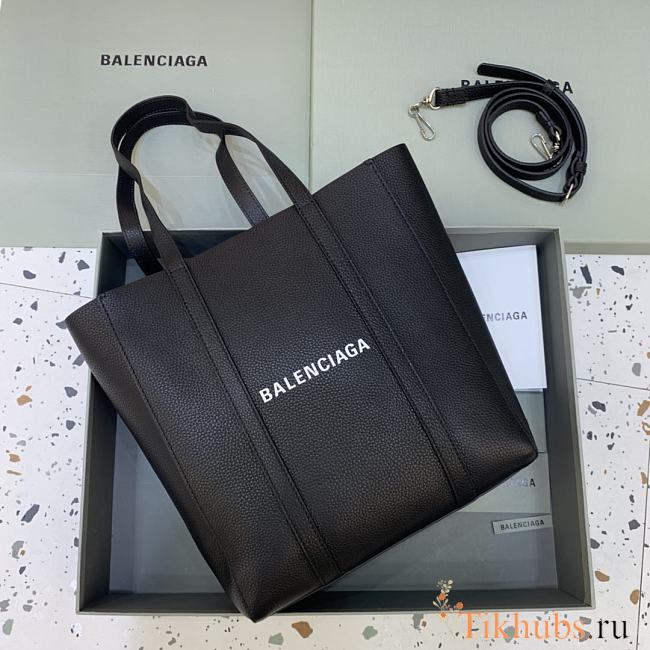 Balenciaga Everyday XS Tote Bag In Black Calfskin 28x24.5x12cm - 1