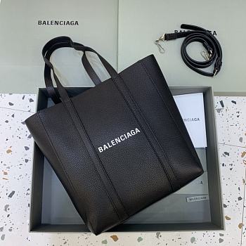 Balenciaga Everyday XS Tote Bag In Black Calfskin 28x24.5x12cm