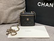 Chanel Vanity Box Black Bag Caviar 8.5x11x7cm - 1