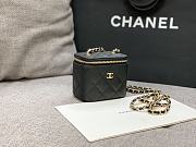 Chanel Vanity Box Black Bag Caviar 8.5x11x7cm - 5