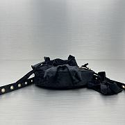 Balenciaga Le Cagole XS Shoulder Bag Black Velvet 26x16x9.9cm - 6