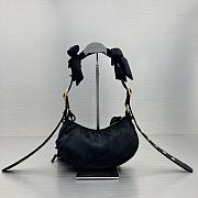 Balenciaga Le Cagole XS Shoulder Bag Black Velvet 26x16x9.9cm - 5