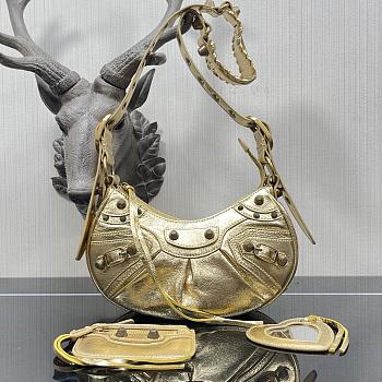 Balenciaga Le Cagole XS Shoulder Bag in Gold 26x16x10cm