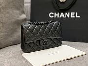 Chanel Small Flap Bag Lambskin Black Hardware 20cm - 6