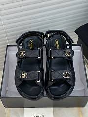 Chanel Black DAD Sandals  - 2