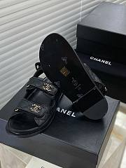 Chanel Black DAD Sandals  - 3