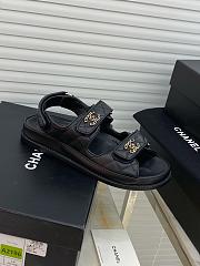 Chanel Black DAD Sandals  - 4