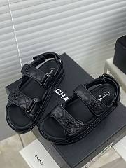 Chanel Black Hardware DAD Sandals - 1